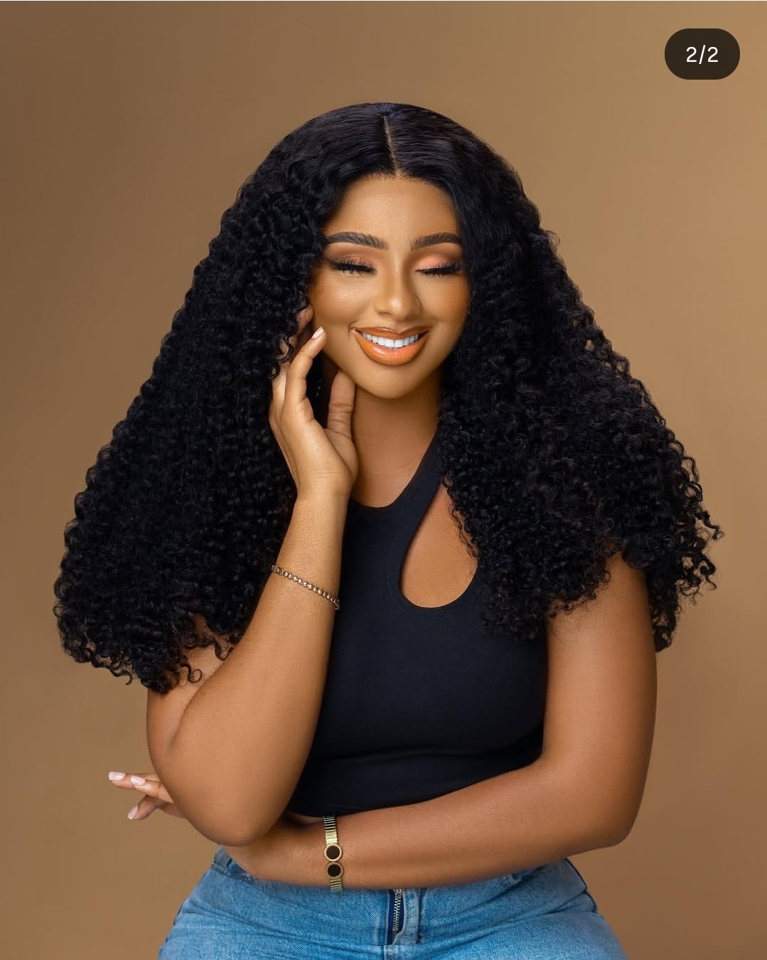 Hair Kween — curls in studio light
